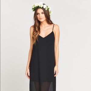 JOLIE MAXI DRESS ~ BLACK CHIFFON